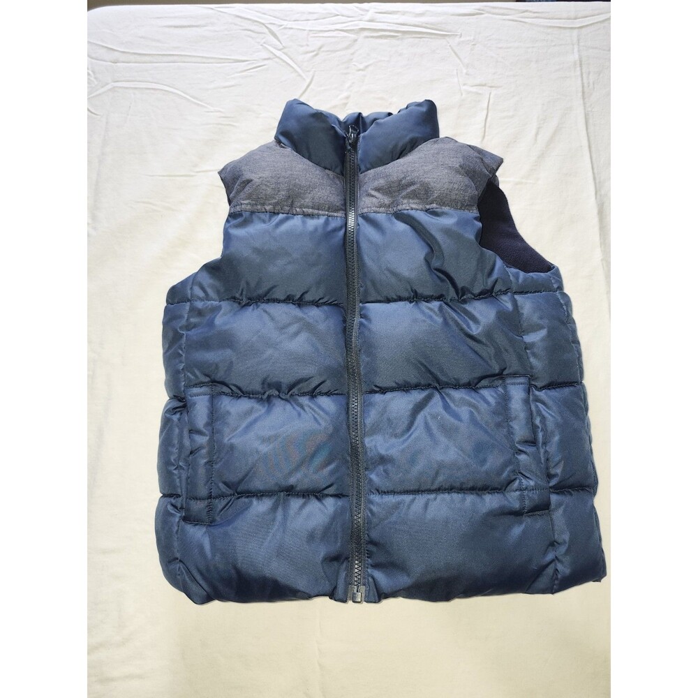 Boy's Crazy 8 Navy Puffer Vest Size 5-6